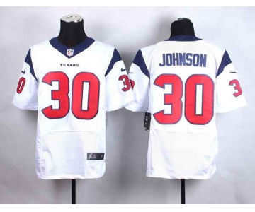 nike nfl jerseys houston texans 30 johnson white[Elite]