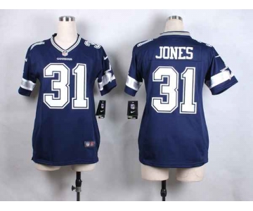 nike women nfl jerseys dallas cowboys 31 jones blue[nike]