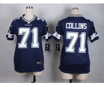 nike women nfl jerseys dallas cowboys 71 collins blue[nike]