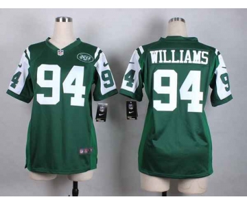 nike women nfl jerseys new york jets 94 williams green[nike]