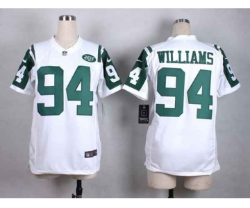 nike women nfl jerseys new york jets 94 williams white[nike]