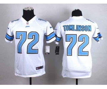 nike youth nfl jerseys detroit lions 72 tomlinson white[nike]