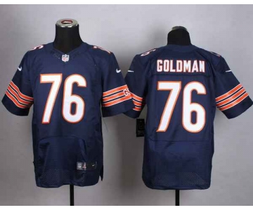 nike nfl jerseys chicago bears 76 goldman blue[Elite]