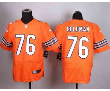 nike nfl jerseys chicago bears 76 goldman orange[Elite]