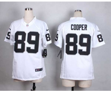 nike women nfl jerseys oakland raiders 89 cooper white[nike][cooper]