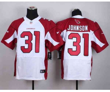 nike nfl jerseys arizona cardinals 31 johnson white[Elite][johnson]