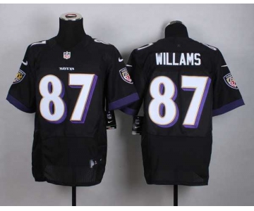 nike nfl jerseys baltimore ravens 87 willams black[Elite]