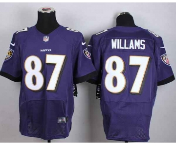 nike nfl jerseys baltimore ravens 87 willams purple[Elite]