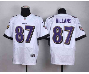 nike nfl jerseys baltimore ravens 87 willams white[Elite]