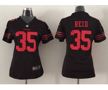 nike women nfl jerseys san francisco 49ers 35 reid black[nike]