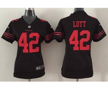 nike women nfl jerseys san francisco 49ers 42 lott black[nike]