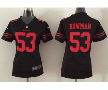 nike women nfl jerseys san francisco 49ers 53 bowman black[nike]