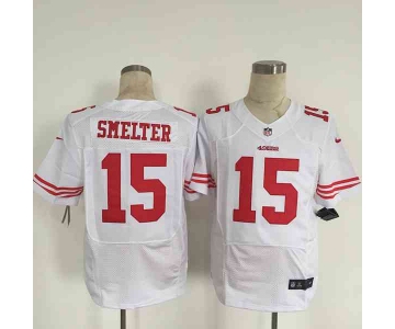 nike nfl jerseys san francisco 49ers 15 smelter white[Elite][smelter]