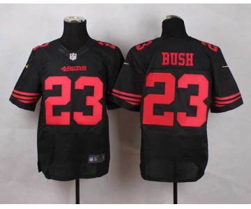 nike nfl jerseys san francisco 49ers 23 bush black[Elite][bush]