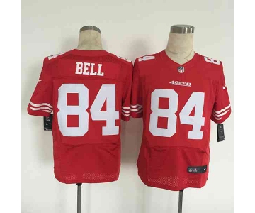 nike nfl jerseys san francisco 49ers 84 bell red[Elite][bell]