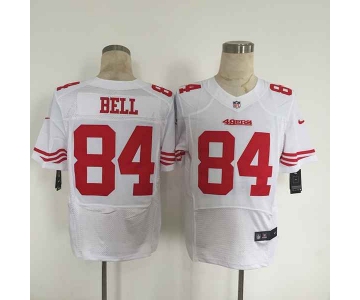 nike nfl jerseys san francisco 49ers 84 bell white[Elite][bell]