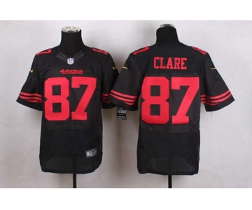 nike nfl jerseys san francisco 49ers 87 clare black[Elite]