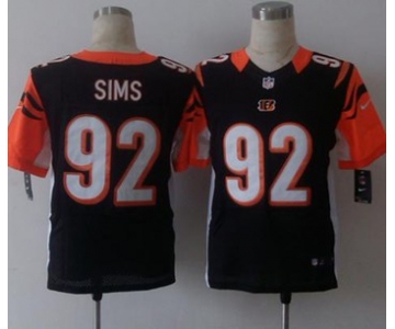 nike nfl jerseys cincinnati bengals 92 sims black[Elite][sims]