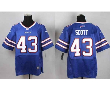 nike nfl jerseys buffalo bills 43 scott blue[Elite]