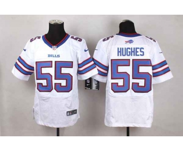 nike nfl jerseys buffalo bills 55 hughes white[Elite][hughes]