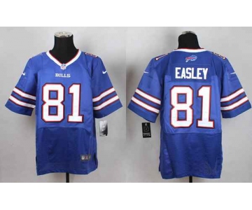 nike nfl jerseys buffalo bills 81 easley blue[Elite][easley]