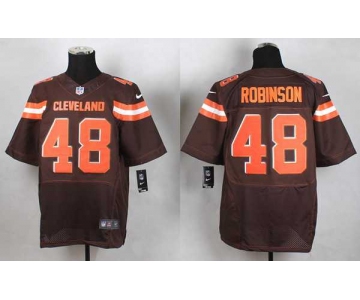 nike nfl jerseys cleveland browns 48 robinson brown[Elite][new style]