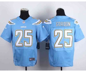 nike nfl jerseys san diego chargers 25 goroon lt.blue[Elite]