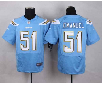 nike nfl jerseys san diego chargers 51 emanuel lt.blue[Elite][emanuel]