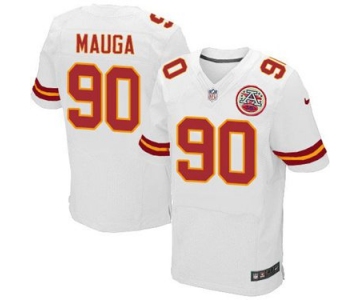 nike nfl jerseys kansas city chiefs 90 mauga white[Elite][mauga]