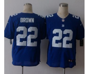 nike nfl jerseys new york giants 22 brown blue[Elite][brown]