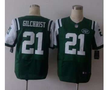 nike nfl jerseys new york jets 21 gilchrist green[Elite][gilchrist]