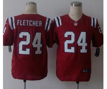 nike nfl jerseys new england patriots 24 fletcher red[Elite][fletcher]