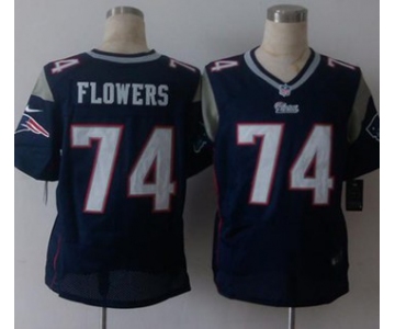 nike nfl jerseys new england patriots 74 flowers blue[Elite][flowers]