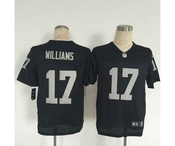 nike nfl jerseys oakland raiders 17 williams black[Elite][williams]