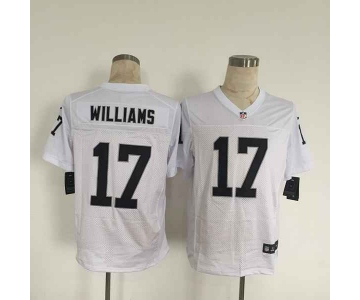 nike nfl jerseys oakland raiders 17 williams white[Elite][williams]