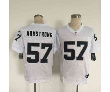 nike nfl jerseys oakland raiders 57 armstrong white[Elite][armstrong]