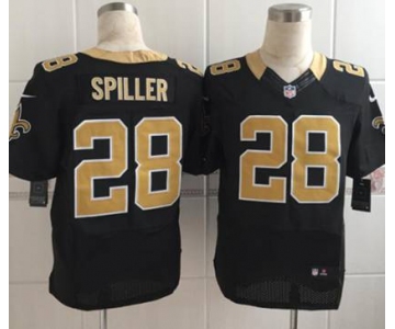 nike nfl jerseys new orleans saints 28 spiller black[Elite][spiller]