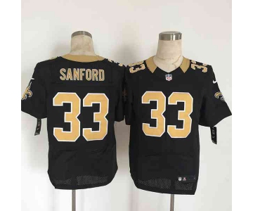 nike nfl jerseys new orleans saints 33 sanford black[Elite][sanford]