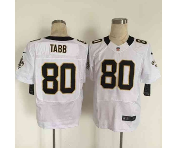 nike nfl jerseys new orleans saints 80 tabb white[Elite][tabb]