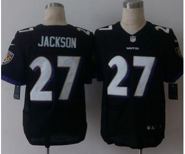 nike nfl jerseys baltimore ravens 27 jackson black[Elite][jackson]