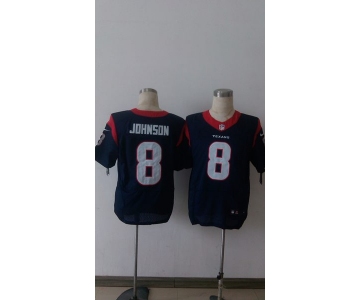 nike nfl jerseys houston texans 8 johnson blue[Elite][johnson]