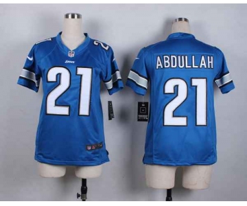 nike women nfl jerseys detroit lions 21 abdullah blue[nike][abdullah]