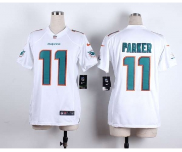 nike women nfl jerseys miami dolphins 11 parker white[nike][parker]