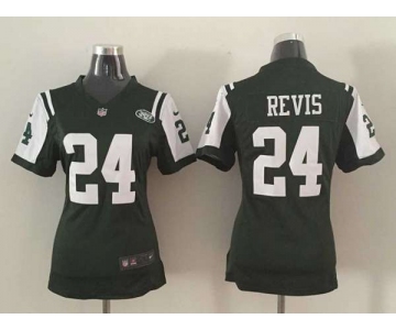 nike women nfl jerseys new york jets 24 revis green[nike]