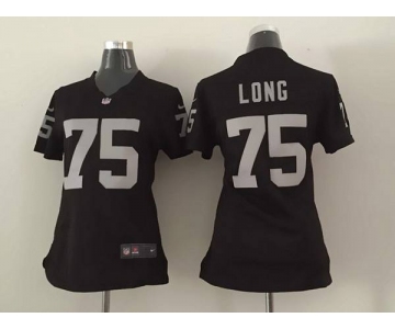 nike women nfl jerseys oakland raiders 75 long black[nike][long]