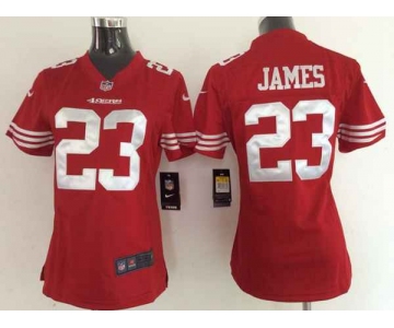 nike women nfl jerseys san francisco 49ers 23 james red[nike]