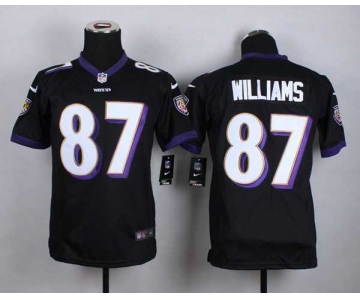 nike youth nfl jerseys baltimore ravens 87 williams black[nike]