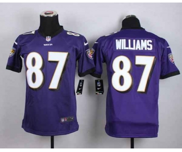 nike youth nfl jerseys baltimore ravens 87 williams purple[nike]