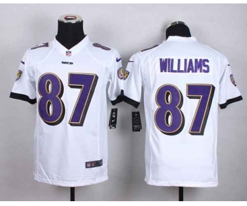 nike youth nfl jerseys baltimore ravens 87 williams white[nike]