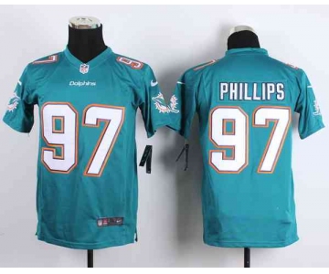 nike youth nfl jerseys miami dolphins 97 phillips green[nike]